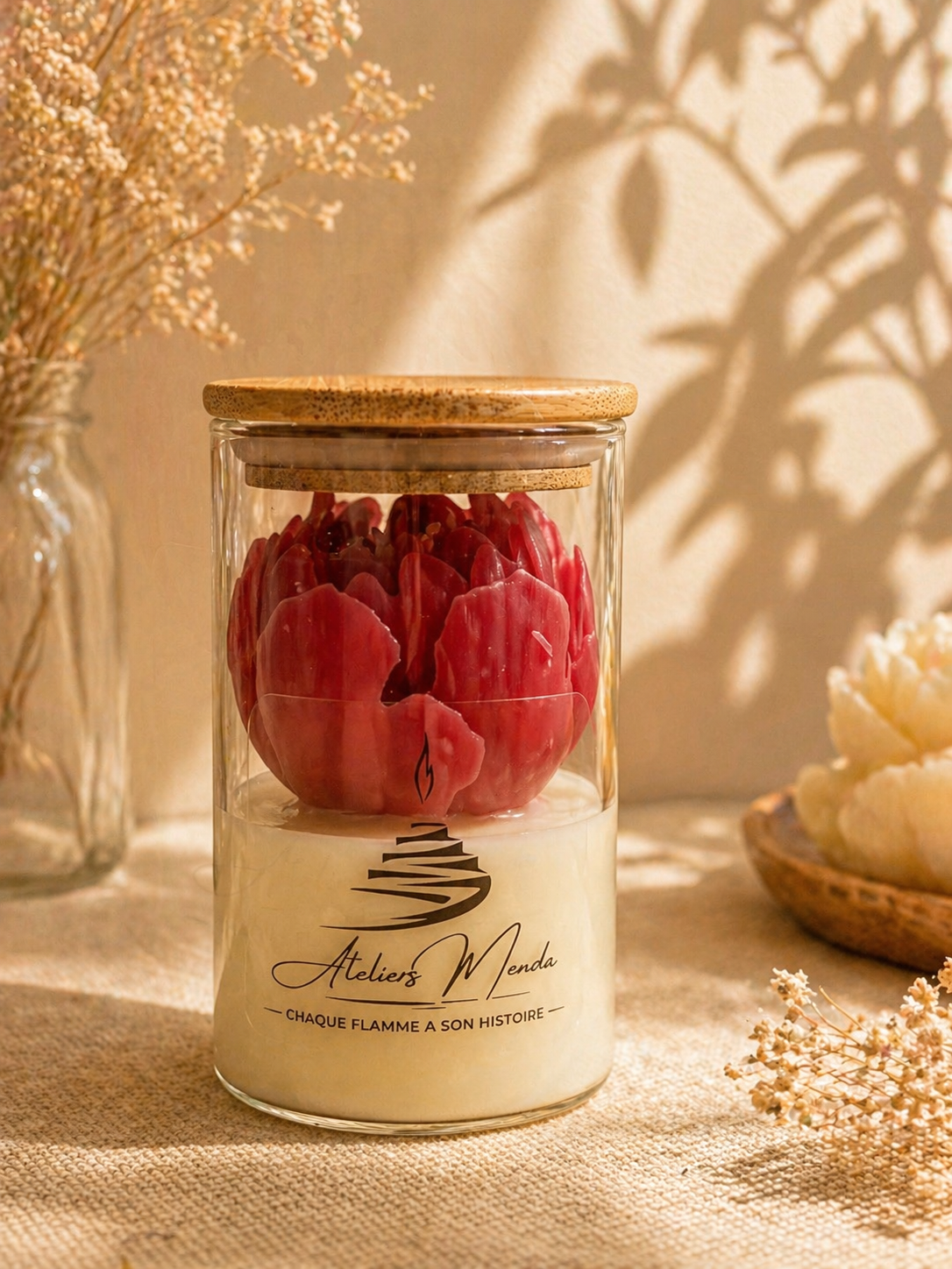 Bougie Tulipe Rouge | Collection Fête des Mères