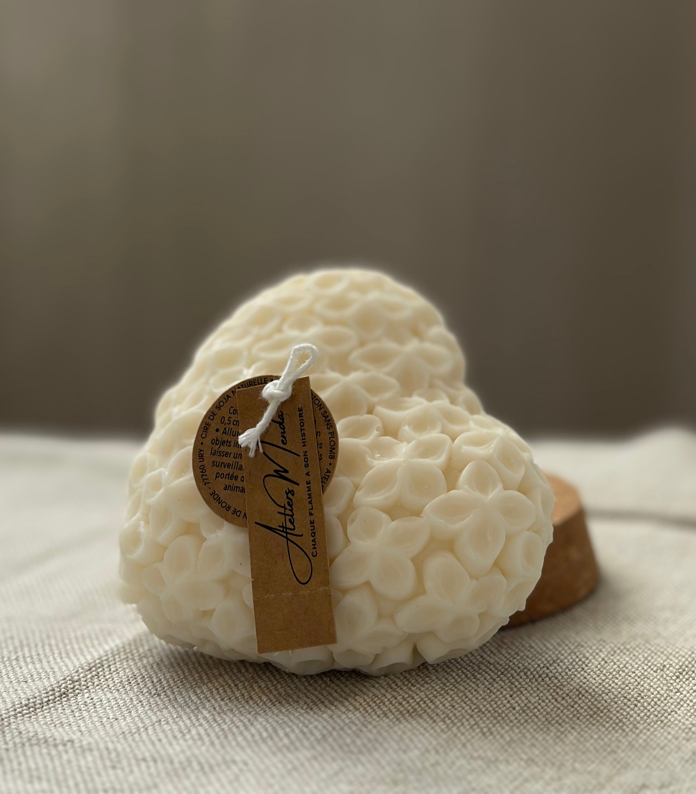 Grand Cœur Fleur d'Hortensia