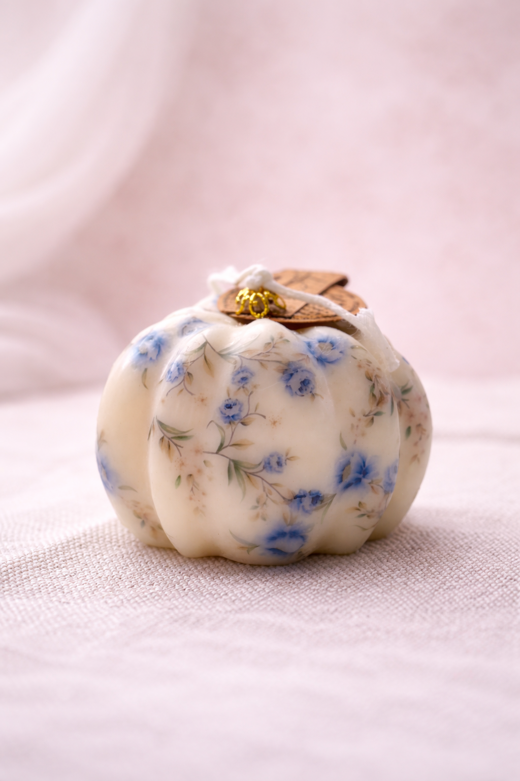 Bougie Citrouille Décorée