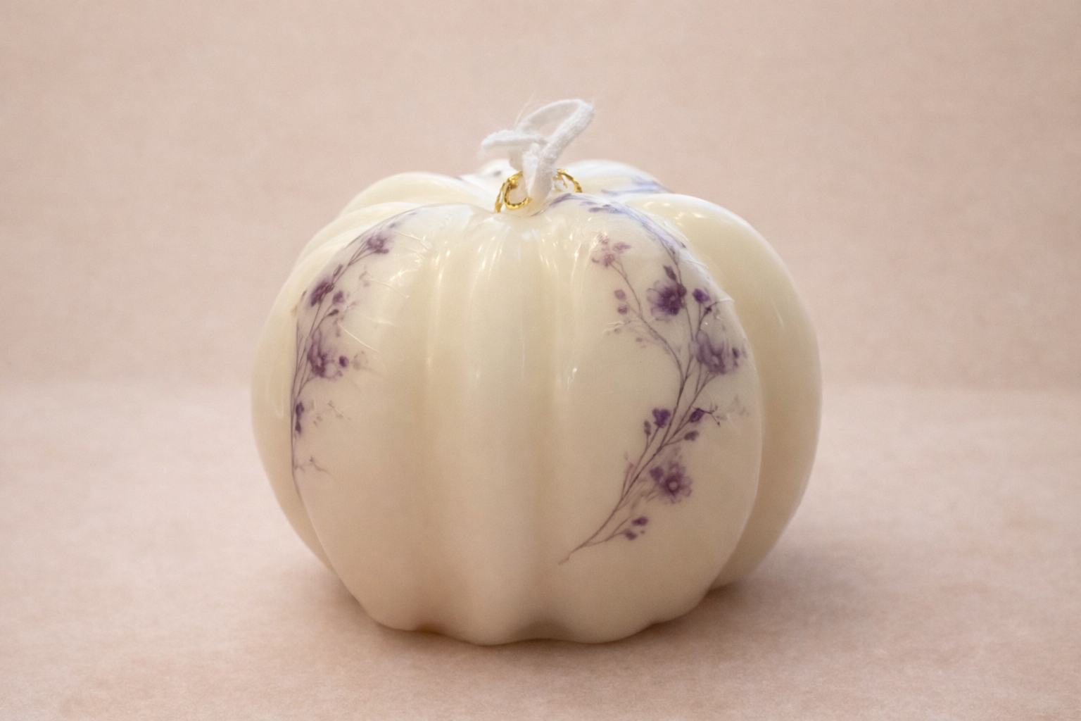 Bougie Citrouille Décorée